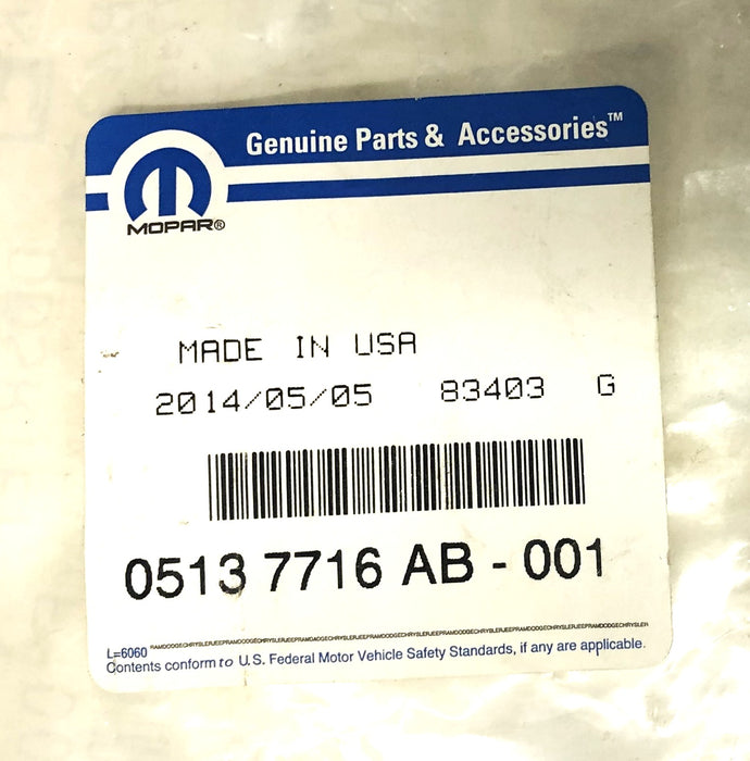 Mopar Radiator Cooling Fan Module Wiring Harness 05137716AB NOS