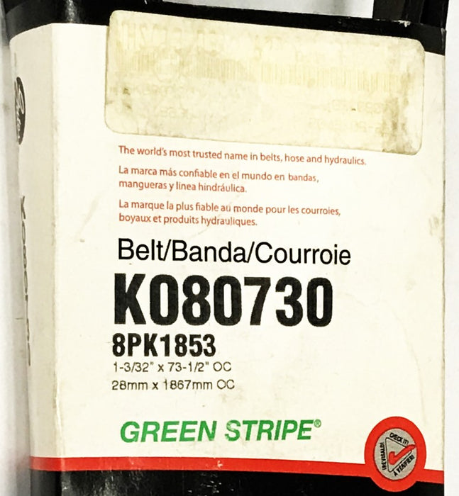 Gates Serpentine Micro-V Belt K080730 NOS