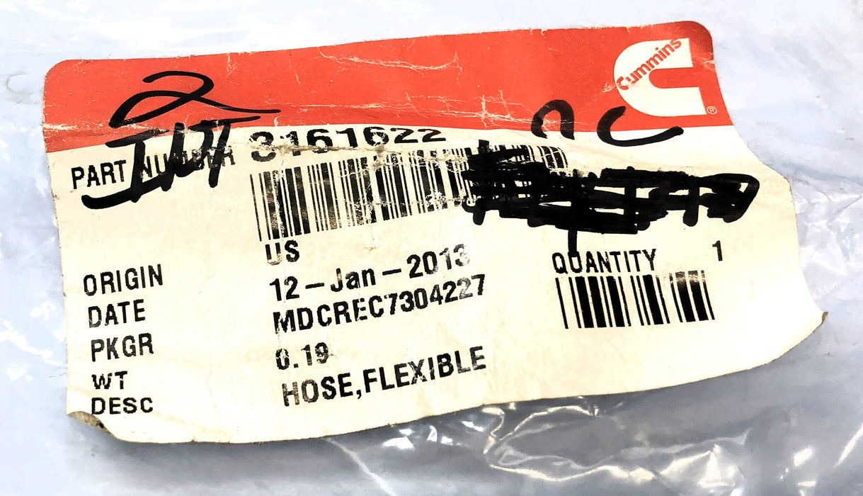 Cummins Flexible Hose 3161622 NOS