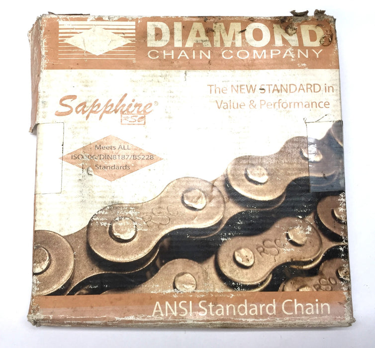 Diamond Chain Co. 10' (3.05M) Sapphire ANSI Standard Chain RSC-50-1-R-3.05M NOS