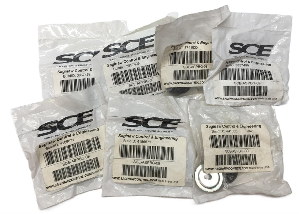 Saginaw Control & Engineering Gray 22mm Hole Plug SCE-ASPBG-09 [Lot of 7] NOS