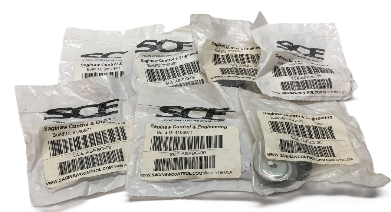 Saginaw Control & Engineering Gray 22mm Hole Plug SCE-ASPBG-09 [Lot of 7] NOS