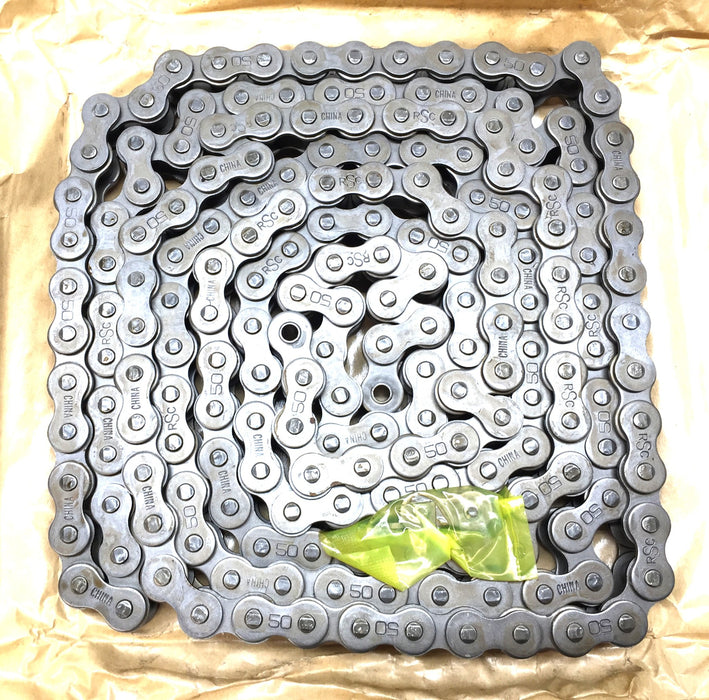 Diamond Chain Co. 10' (3.05M) Sapphire ANSI Standard Chain RSC-50-1-R-3.05M NOS