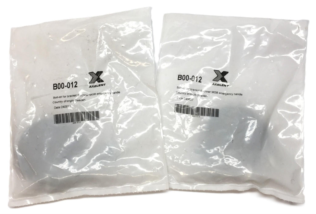 Axelent Bolt-Kit for Bracket Euchner-MGB Emergency Handle B00-012 [Lot of 2] NOS