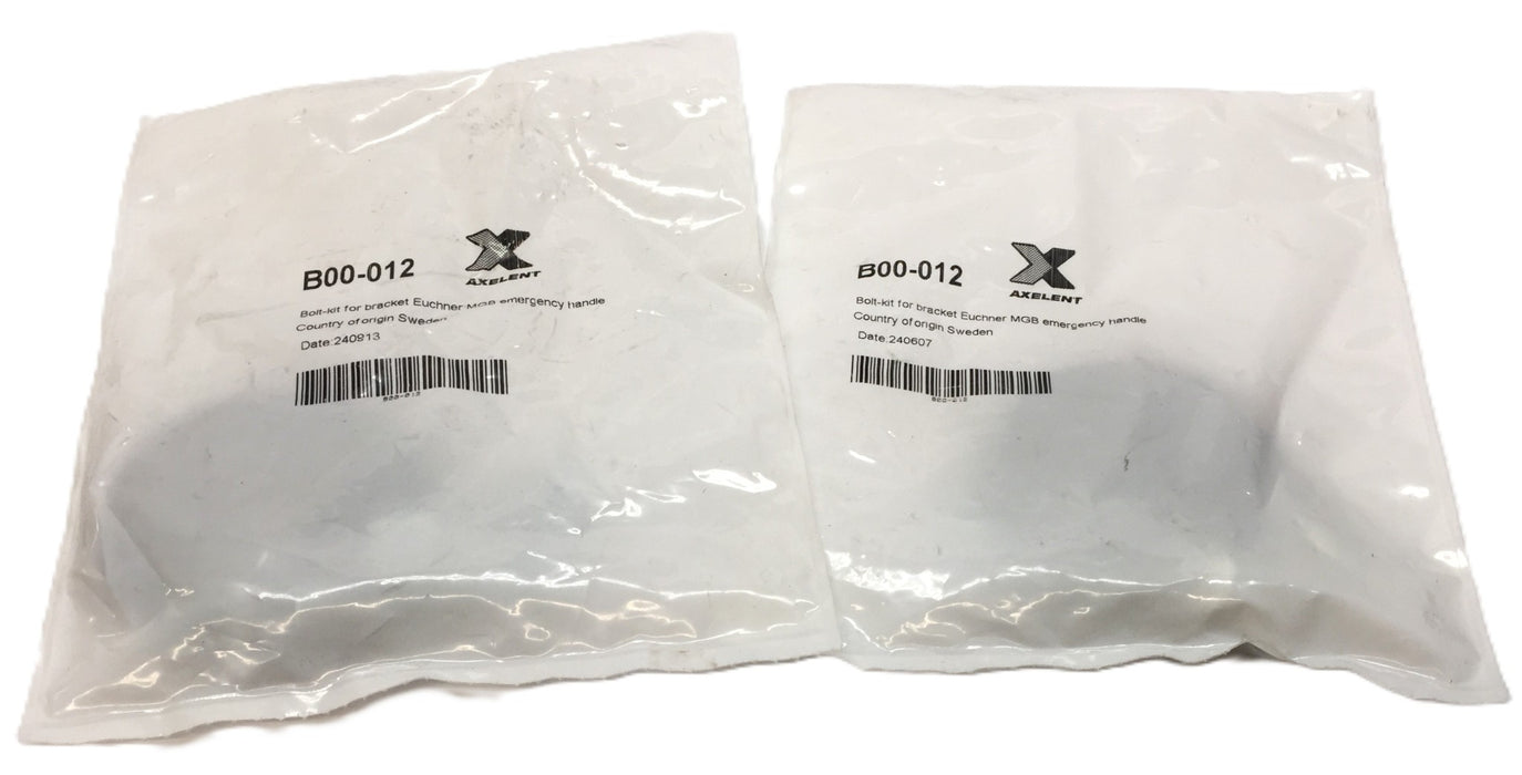 Axelent Bolt-Kit for Bracket Euchner-MGB Emergency Handle B00-012 [Lot of 2] NOS