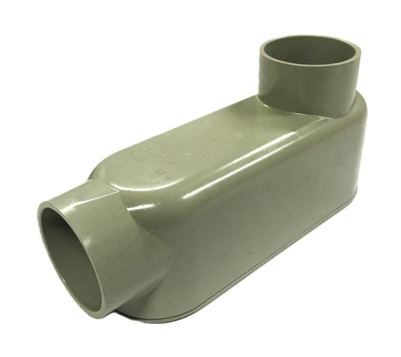 Kraloy PVC 1-1/2 inch Conduit Body with Cover [Lot of 3] NOS