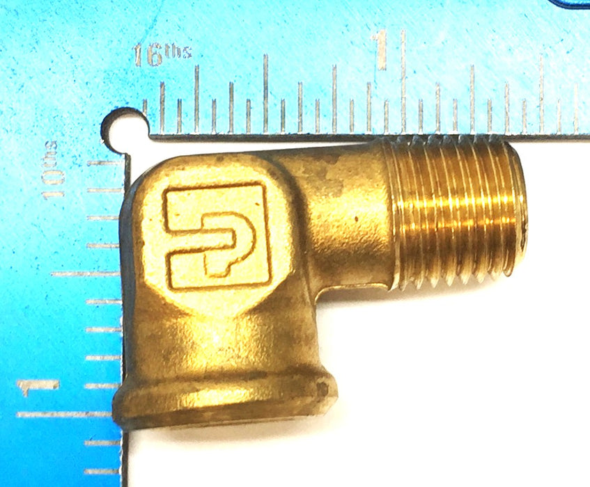 Parker 9/16"-18(M) x 1/2"-20(F) Brass Elbow [Lot of 5] NOS
