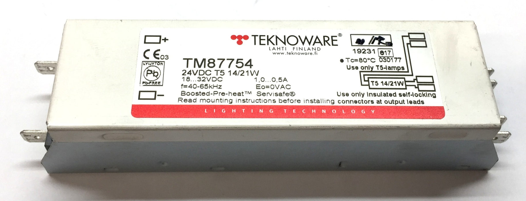 Teknoware 24VDC T5 14/21W Inverter TM87754 NOS