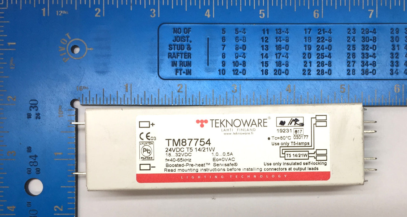 Teknoware 24VDC T5 14/21W Inverter TM87754 NOS