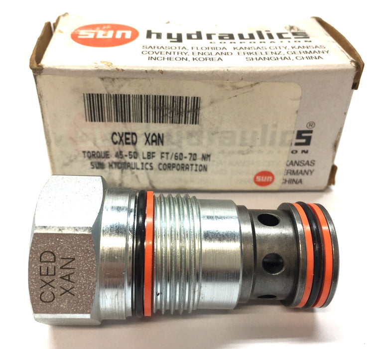 Sun Hydraulics Hydraulic Cartridge Valve CXED-XAN (CXEDXAN) NOS