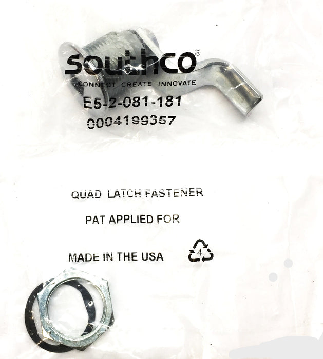 Southco Quad Latch Fastener E5-2-081-181 (0004199357) [Lot of 3] NOS