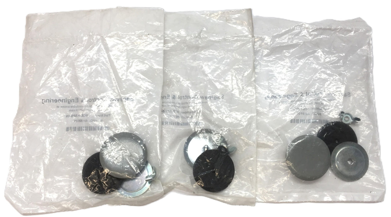 Saginaw Control & Engineering Gray 40mm Hole Plug SCE-ASPBG-09 [Lot of 3] NOS