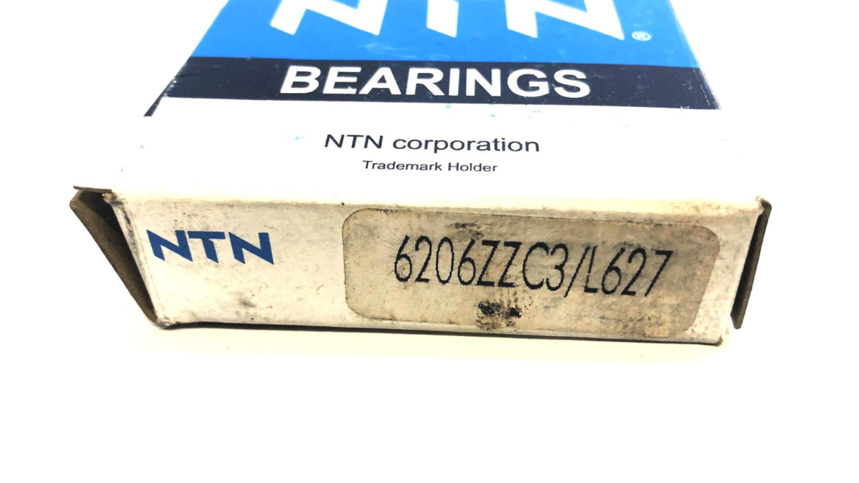 NTN Metal Shielded Ball Bearing 6206ZZC3/L627 [Lot of 2] NOS