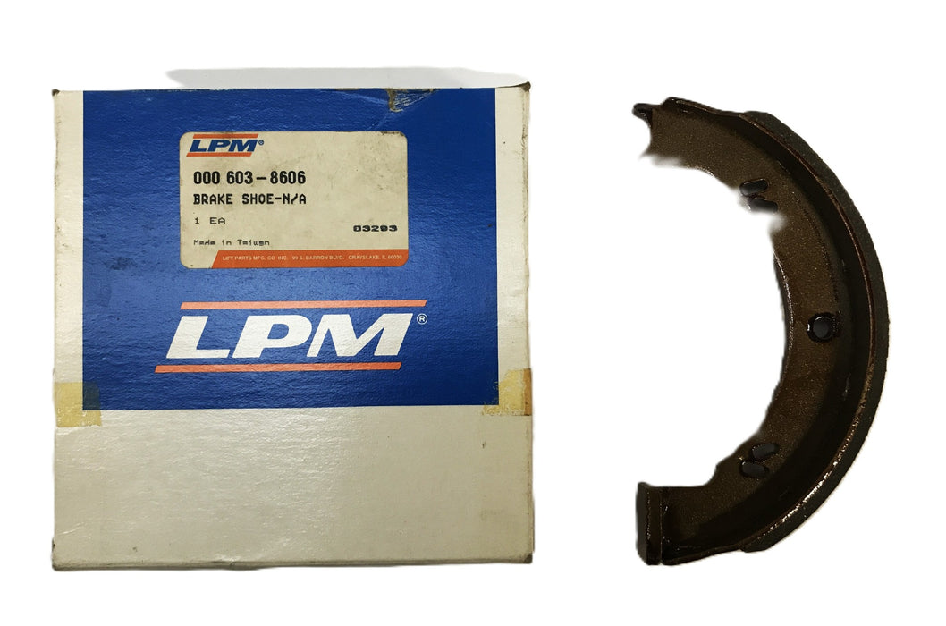 LPM Forklift Brake NA Shoe 603-8606 [Lot of 2] NOS