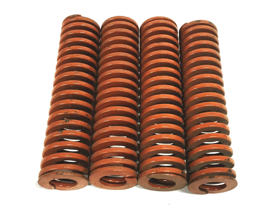 Unbranded Brown 30mm x 128mm Compression Spring [Lot of 4] NOS