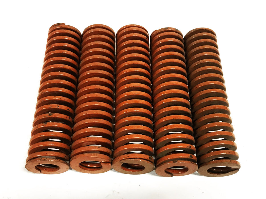 Unbranded Brown 30mm x 128mm Compression Spring [Lot of 5] NOS