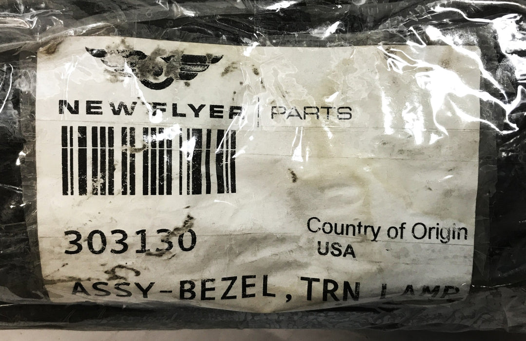 New Flyer Bus Turn Lamp Left Bezel Assembly 303078-LH [Lot of 2] NOS