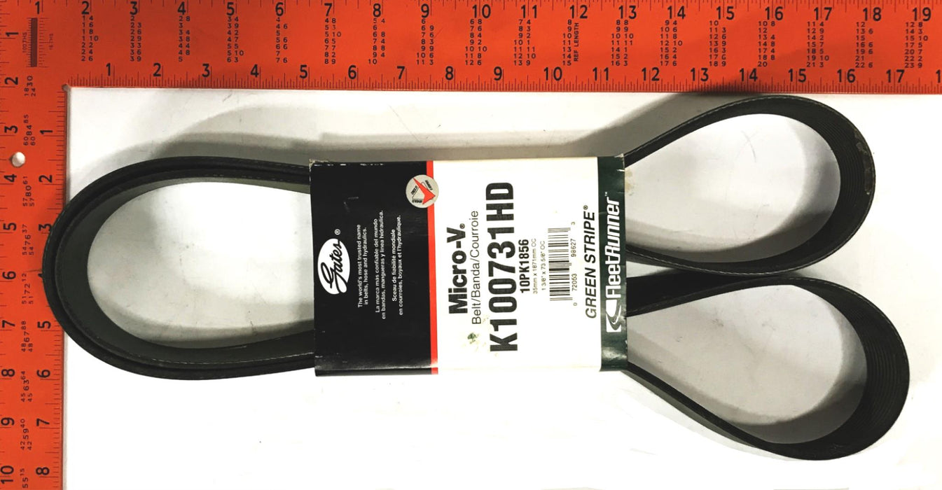 Gates FleetRunner Micro-V Serpentine Belt K100731HD NOS