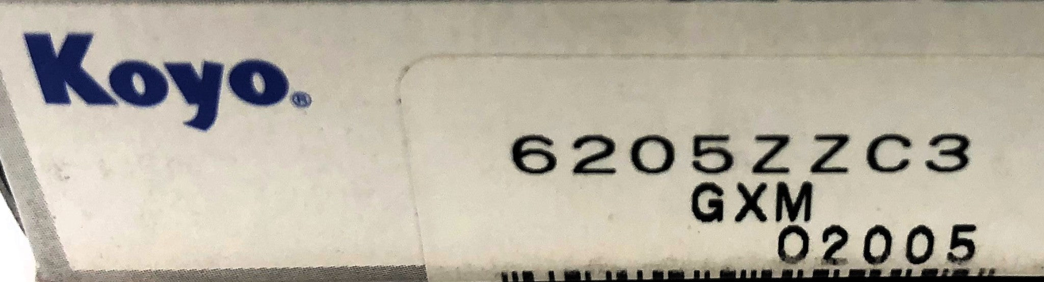 Koyo Deep Groove Ball Bearing 6205ZZC3 [Lot of 4] NOS