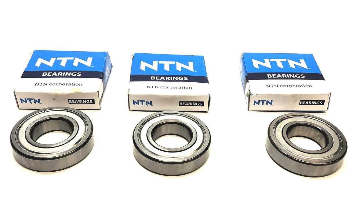 NTN Shielded Ball Bearing 6207ZZC3/EM (6207ZZC3/L627) [Lot of 3] NOS