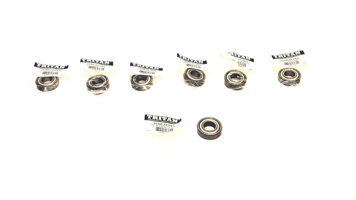 Tritan Radial Ball Bearing 61900ZZPRX (6900Z) [Lot of 7] NOS