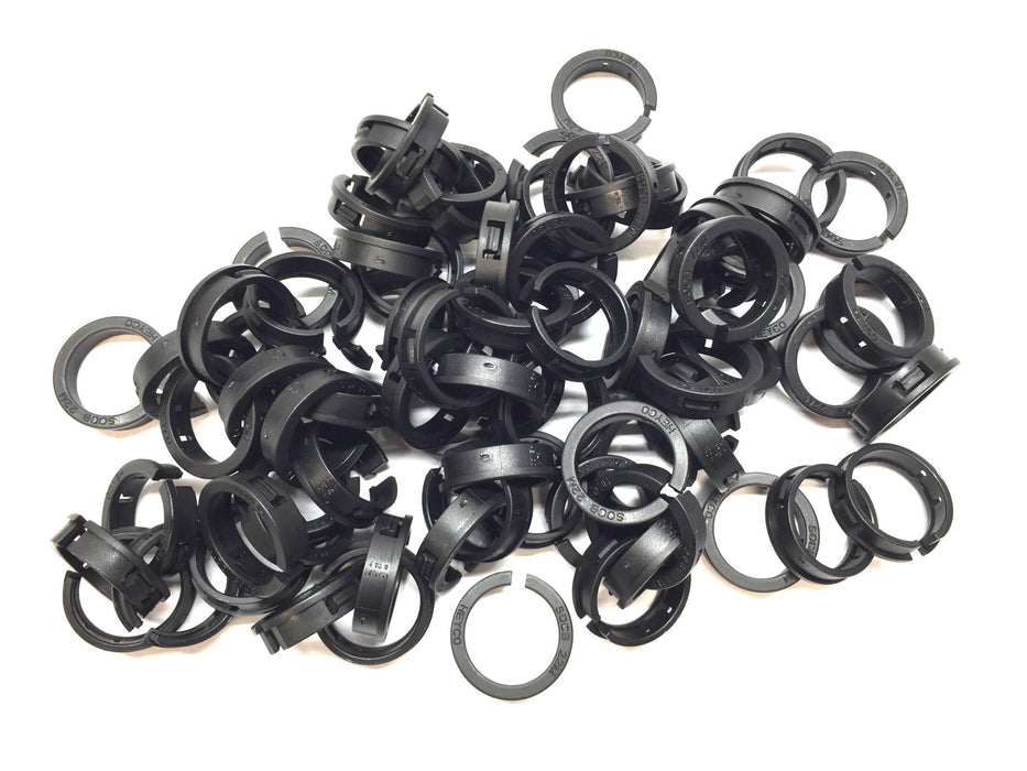 Heyco 22MM Black SOCB Snap Bushing 2945-P [Lot of 80] NOS