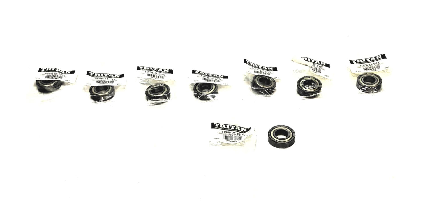 Tritan Radial Ball Bearing 61900ZZPRX (6900Z) [Lot of 8] NOS