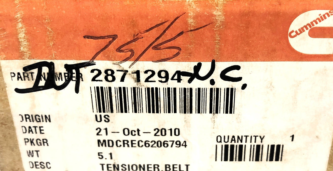 Cummins Belt Tensioner 2871294 NOS