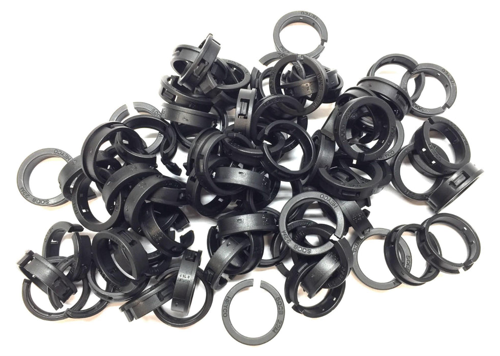 Heyco 22MM Black SOCB Snap Bushing 2945-P [Lot of 80] NOS