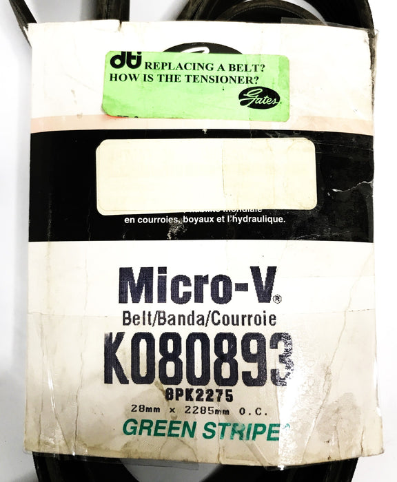 Gates Green Stripe Micro-V Serpentine Belt K080893 NOS