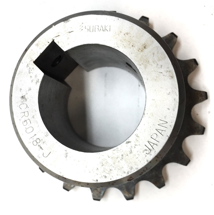 Tsubaki Roller Chain Sprocket with 1.64" Bore w/Keyway CR5018-J NOS