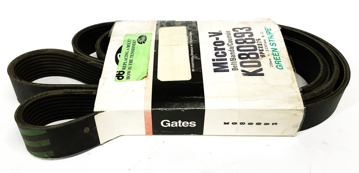Gates Green Stripe Micro-V Serpentine Belt K080893 NOS