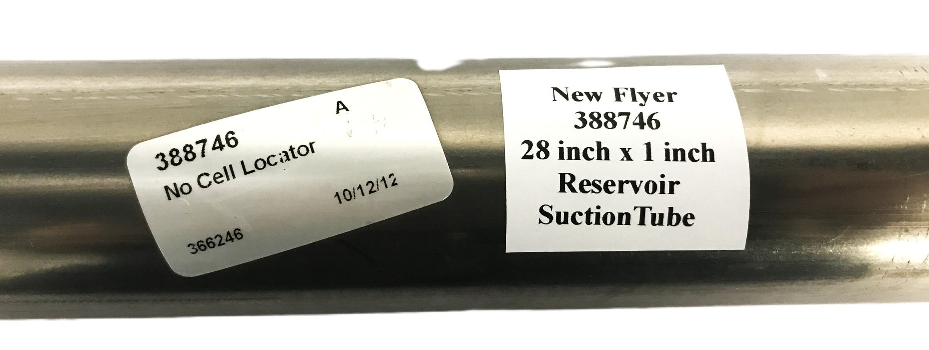 New Flyer Bus 28 inch x 2 inch Reservoir Suction Tube 388746F NOS