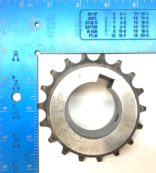 Tsubaki Roller Chain Sprocket with 1.64" Bore w/Keyway CR5018-J NOS