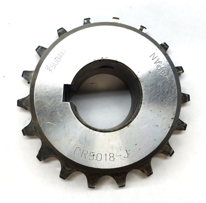 Tsubaki Roller Chain Sprocket with 1.24" Bore w/Keyway CR5018-J NOS