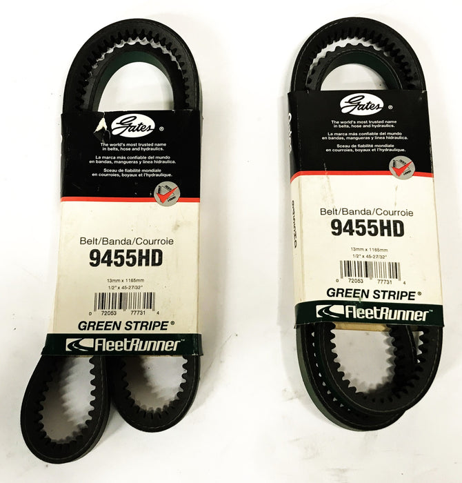 Gates FleetRunner Heavy Duty V-Belt 9455HD [Lot of 2] NOS