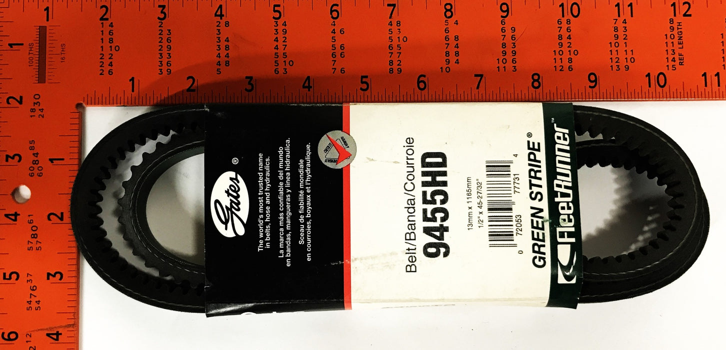 Gates FleetRunner Heavy Duty V-Belt 9455HD [Lot of 2] NOS