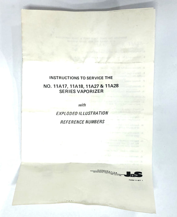 LPM R11-28 Vapor Repair Kit 234-9028 NOS
