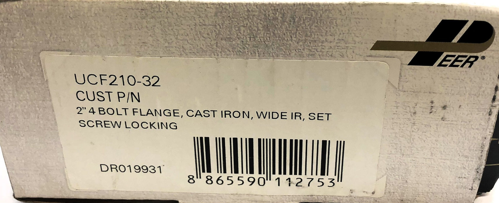 Peer 2" Bore 4 Bolt Pillow Block Flange Bearing UCF210-32 NOS