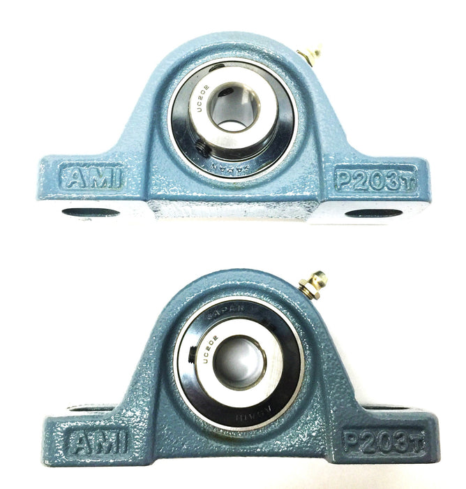 AMI Pillow Block Bearing Assembly UCP202 (P203T) [Lot of 2] NOS