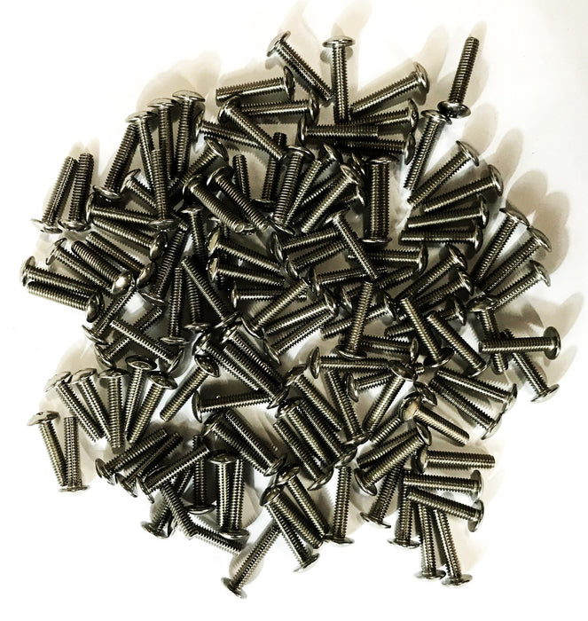 Fabory 18-8 1/4-20 x 1-1/4 inch Machine Screws U51862.025.0125 [Lot of 125] NOS