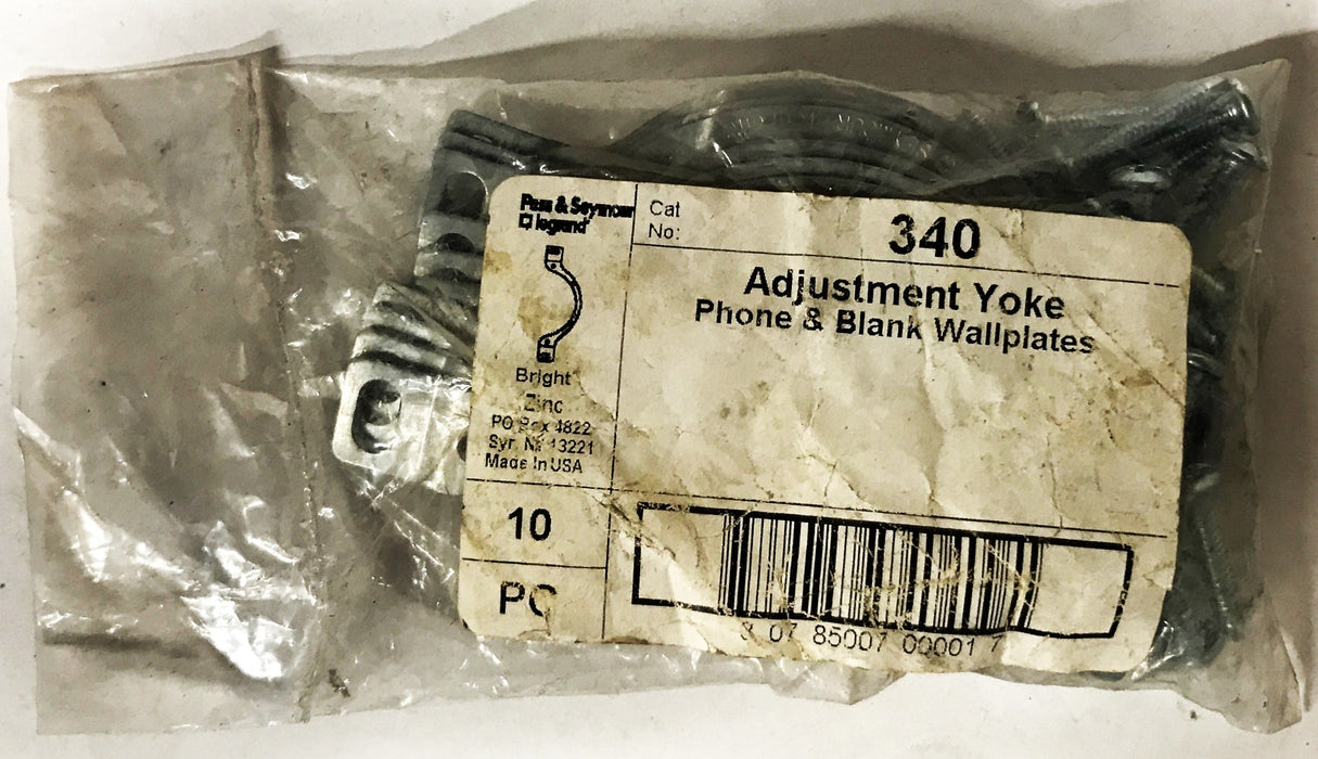 Pass & Seymour Wall Plate Adjustment Yoke 340 [Lot of 10] NOS