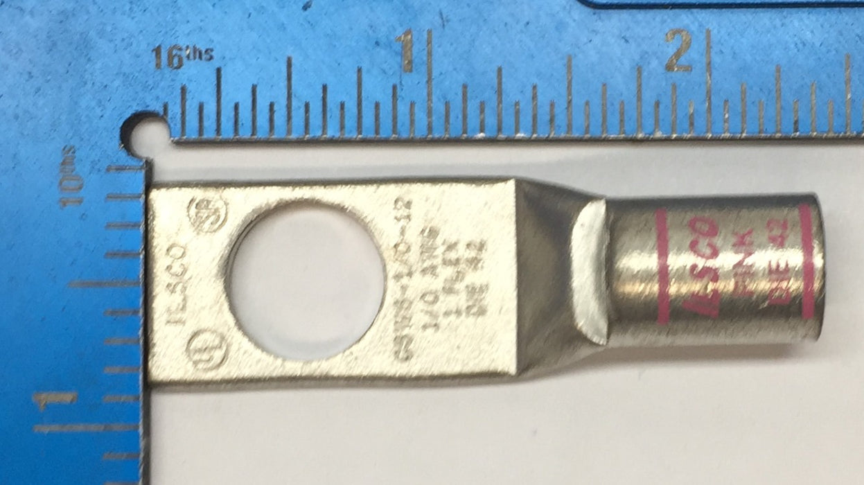 ILSCO CSWS-1/0-12 1/0 AWG 1 Flex Pink DIE 42 Terminal Connector NOS