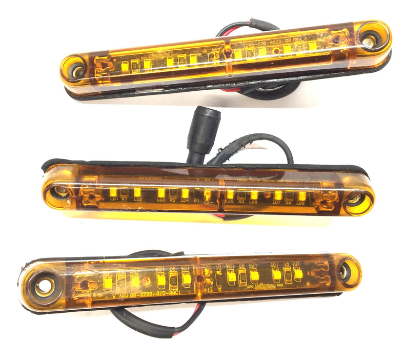 Dialight Amber 12-Volt LED Light Assembly 86121AB [Lot of 3] USED