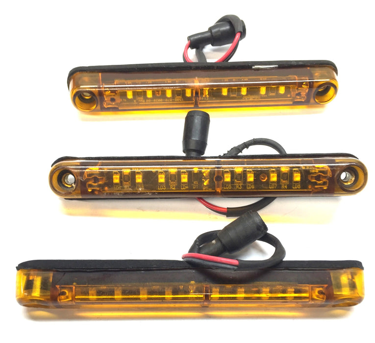 Dialight Amber 12-Volt LED Light Assembly 86121AB [Lot of 3] USED