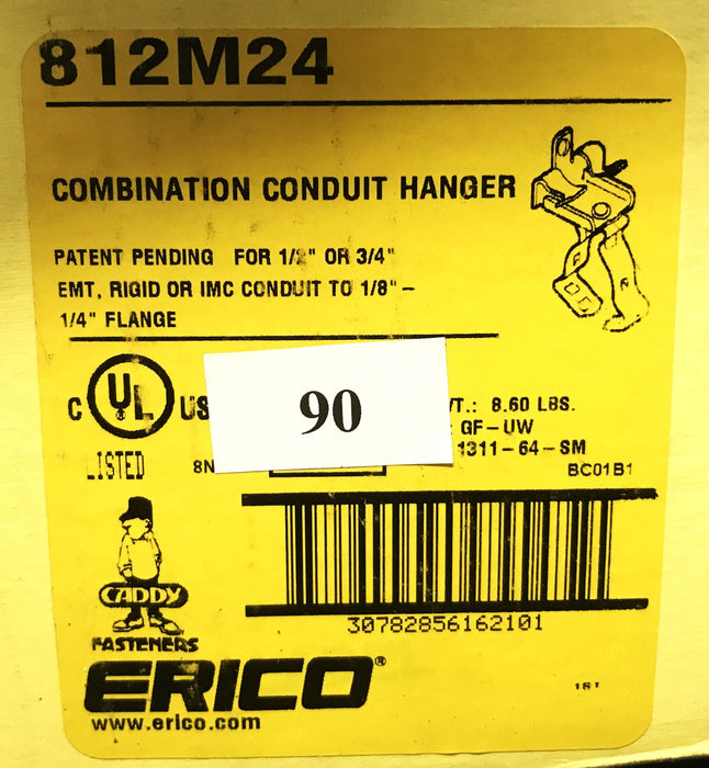 Erico Caddy Combination Conduit Hanger 812M24 [Lot of 90] NOS