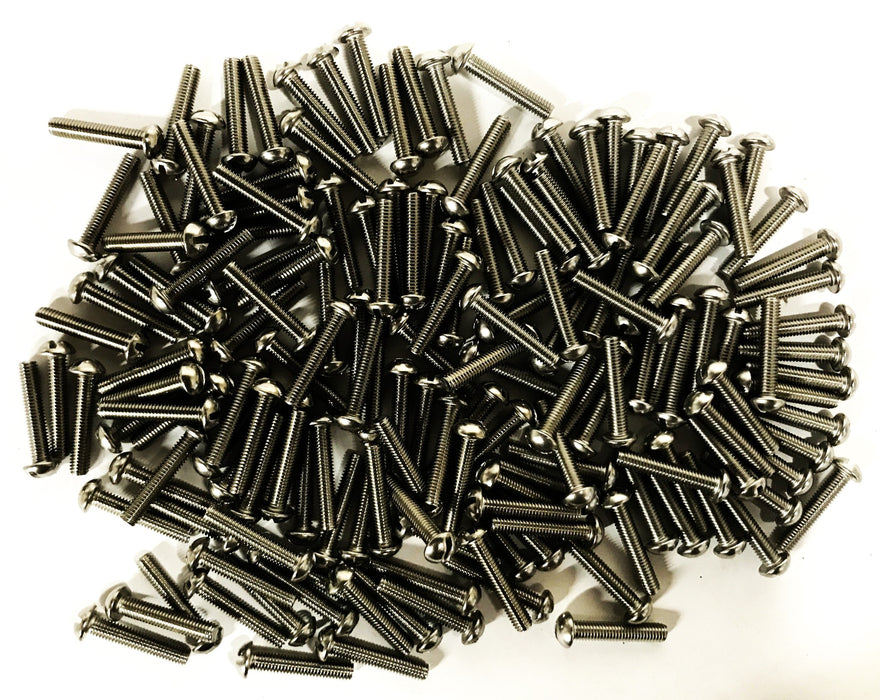 Unbranded 10/32 NF x 1 inch Slotted Round Head Machine Screw [Lot of 165] NOS