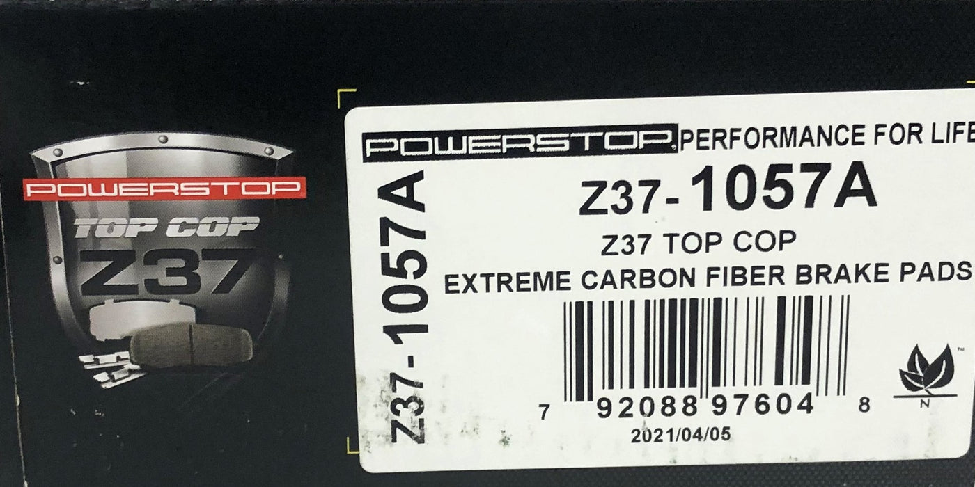 PowerStop Extreme Carbon Fiber Brake Pads Z37-1057A NOS