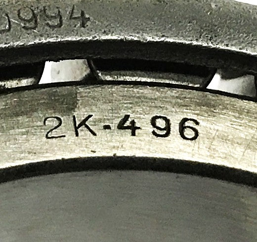 VKF Tapered Roller Bearing Cone 2K-496 NOS