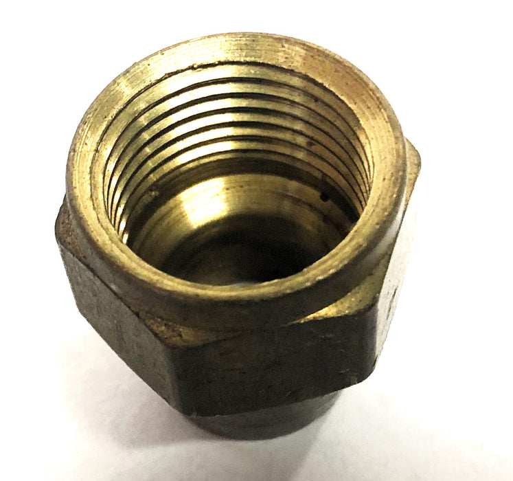 Unbranded 0.61X0.86 Inch OD 0.50X0.68 Inch ID Brass Fitting 1 Inch [Lot of 3]NOS